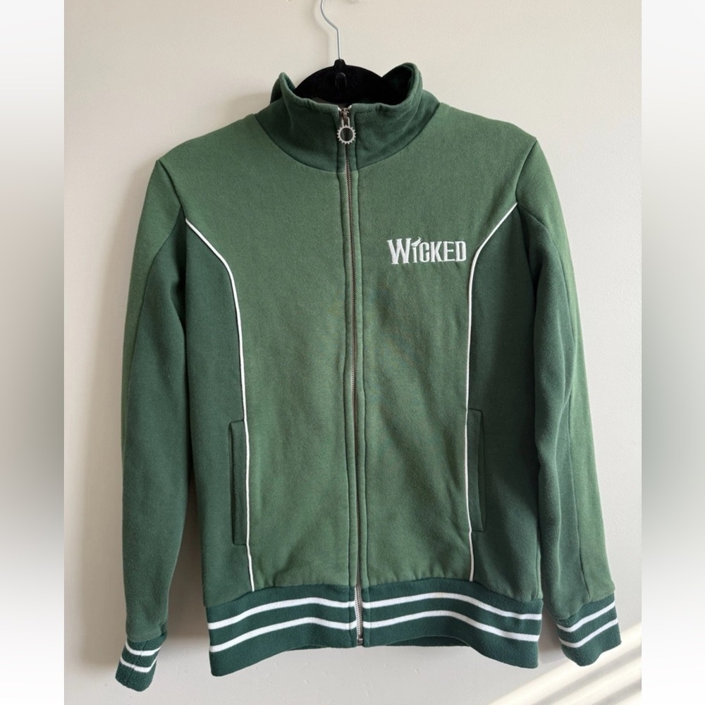 Wicked Theatre Merch Track Jacket Green for Good Size XS